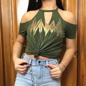Edgy cut out band tee from Aeropostale